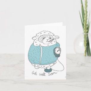 Get Well Soon Sheep  Card
