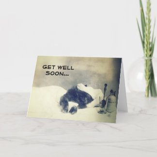 Get Well Soon (Sick Cat) Card
