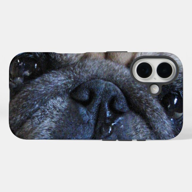 Get Well Soon Sick Pug Dog Case-Mate iPhone Case (Back (Horizontal))