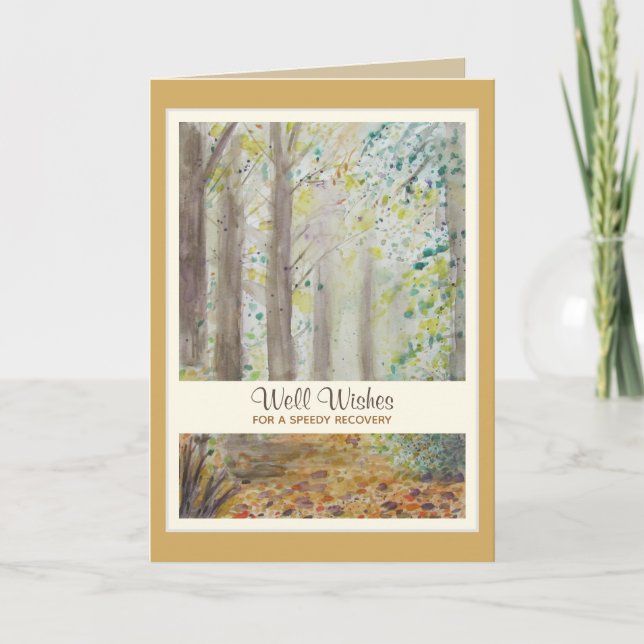 Get Well Soon Speedy Recovery Greeting Card (Front)