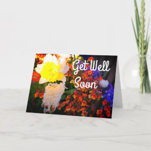Get Well Soon Spring Flowers #2 Card