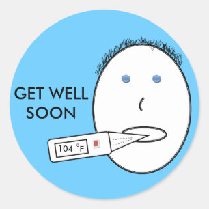 Get well soon sticker