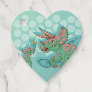 Get Well Soon Triceratops Favour Tags