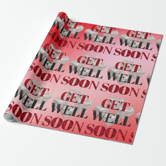 Get Well Soon Wrapping Paper (Unrolled)