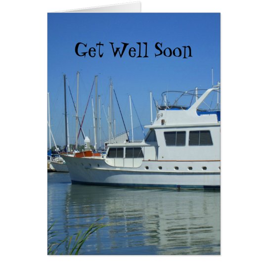 Get Well Soon Yacht greeting card