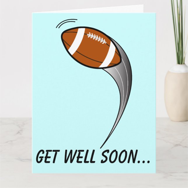 Get Well Teammate from Football Team Big Card (Front)