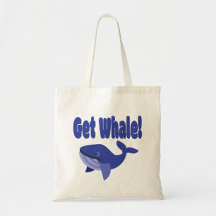 Get Whale, Get Well Funny Pun Tote Bag