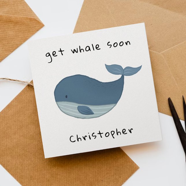 Get Whale Soon Card Cute Whale Card (Creator Uploaded)