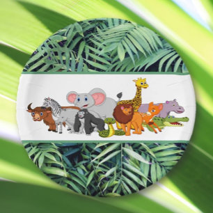 Get Wild! Child Jungle Animal Birthday Paper Plate