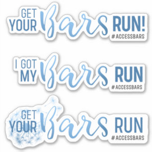 Get Your Bars Run - Vinyl Stickers