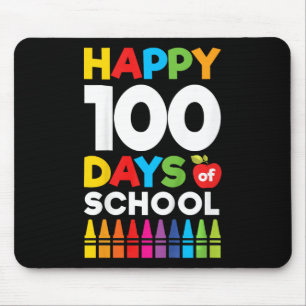Get Your Crayon Boys Girls Kids 100 Days Of School Mouse Pad