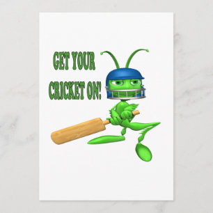 Get Your Cricket On Invitation