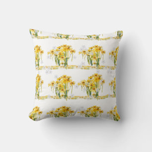 Get your daisies in a row! reversible art cushion