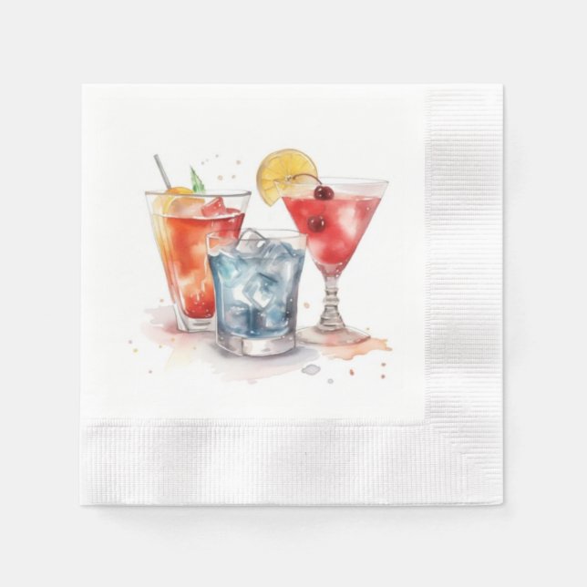 Get Your Drink on Cocktail Napkins (Front)