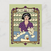 Get Your Ducks In A Row_A_ Postcard