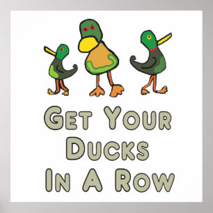 Get Your Ducks In A Row Poster