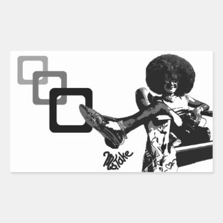 Get Your Fro On! Graffiti by Ms.Take Rectangular Sticker