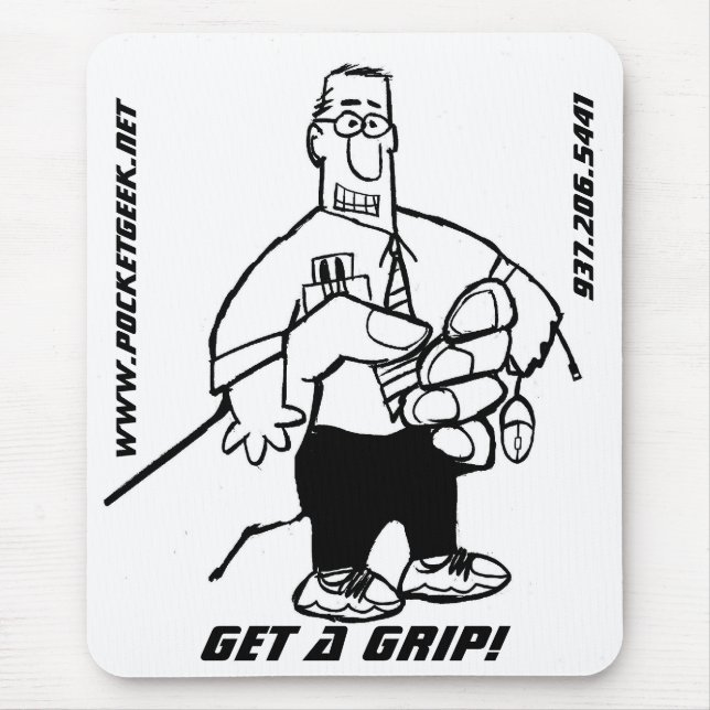 Get your Geek On mousepad (Front)