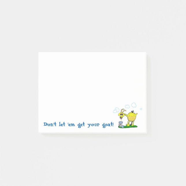 Get Your Goat Sticky Notes (Front)