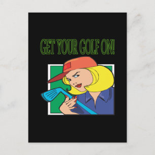 Get Your Golf On Postcard