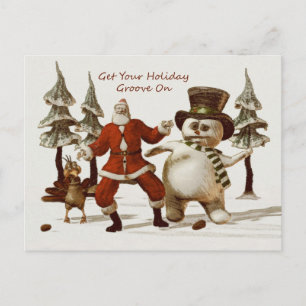 Get Your Holiday Groove On Postcards