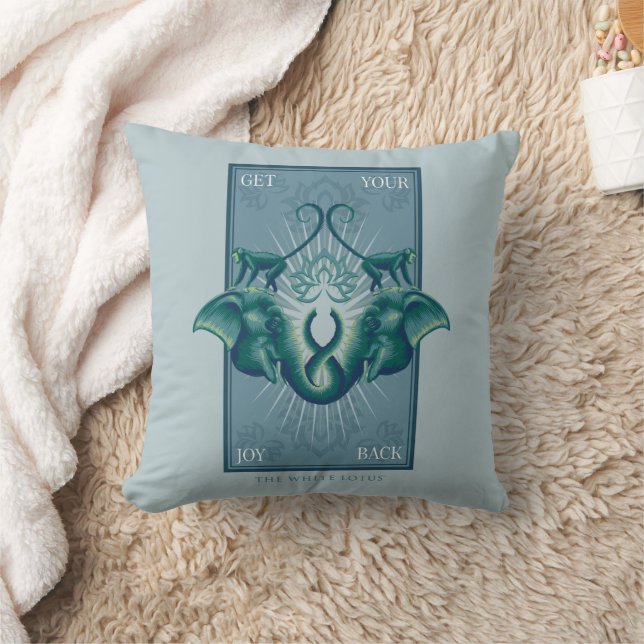 Get Your Joy Back - The White Lotus Cushion (Blanket)