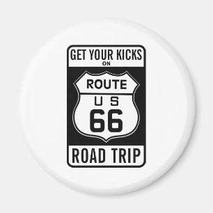 Get Your Kicks On Route 66 Magnet