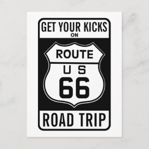 Get Your Kicks On Route 66 Postcard