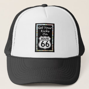 Get Your Kicks On Route 66 With Map Trucker Hat