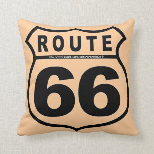 "Get your kicks @ RT 66!" Cushion