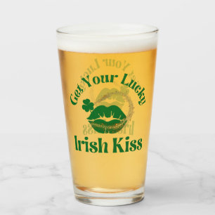 Get Your Lucky Irish Kiss 2 Glass