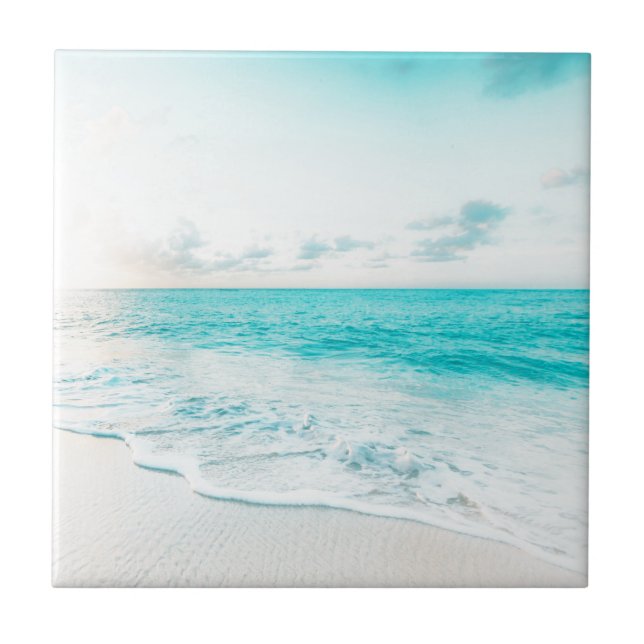 get your own refreshing sea view ceramic tile (Front)