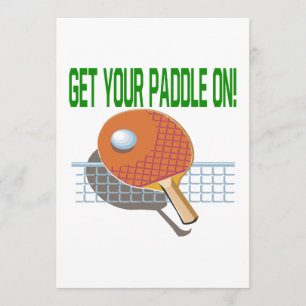 Get Your Paddle On Invitation