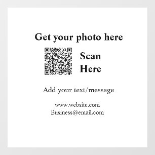 Get your photo scan QR add website email address d