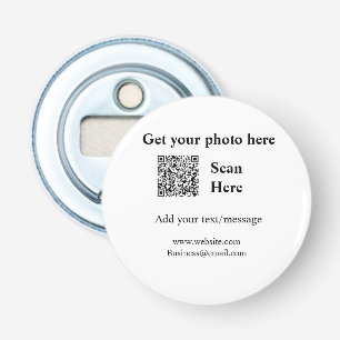 Get your photo scan QR add website email address d Bottle Opener