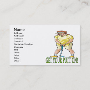 Get Your Putt On Business Card