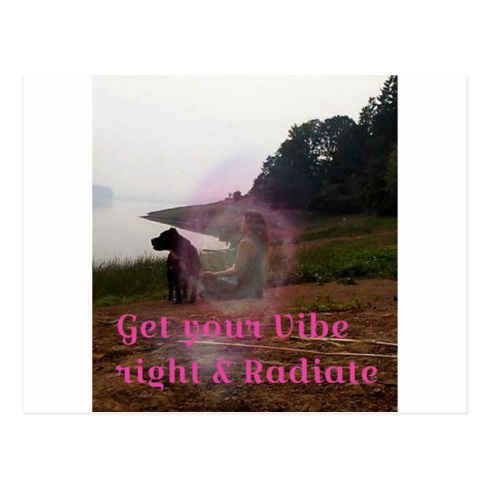 Get your vibe right postcard