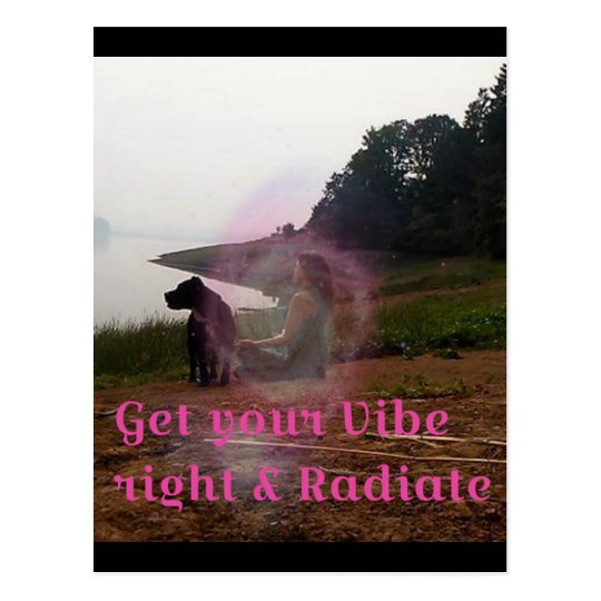 Get your vibe right postcard