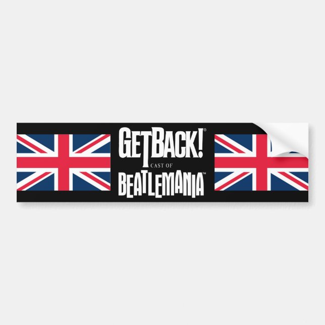 GetBack!® Beatlemania Bumper Sticker (Front)