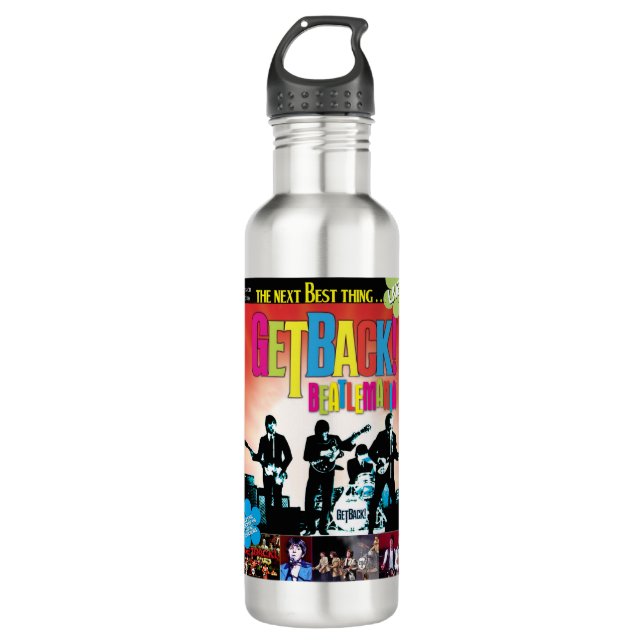 GetBack!® Beatlemania Official Poster water Bottle (Front)