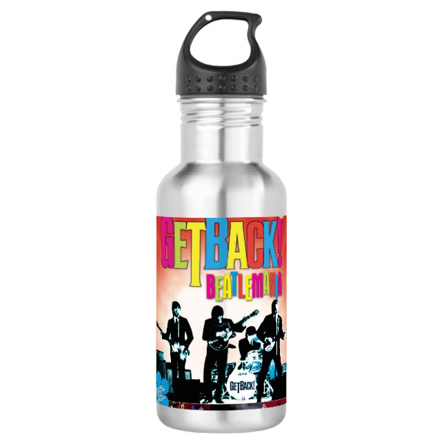GetBack!® Beatlemania Official Poster water Bottle (Front)
