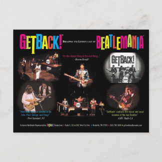 GetBack!® Beatlemania Postcard