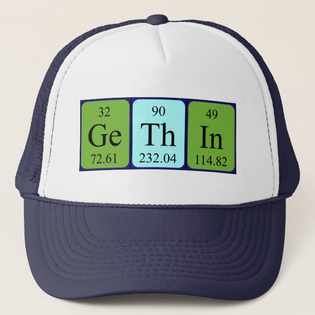 Gethin periodic table name hat (Front)
