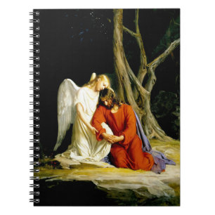 Gethsemane by Carl Bloch. Christian Gift  Notebook