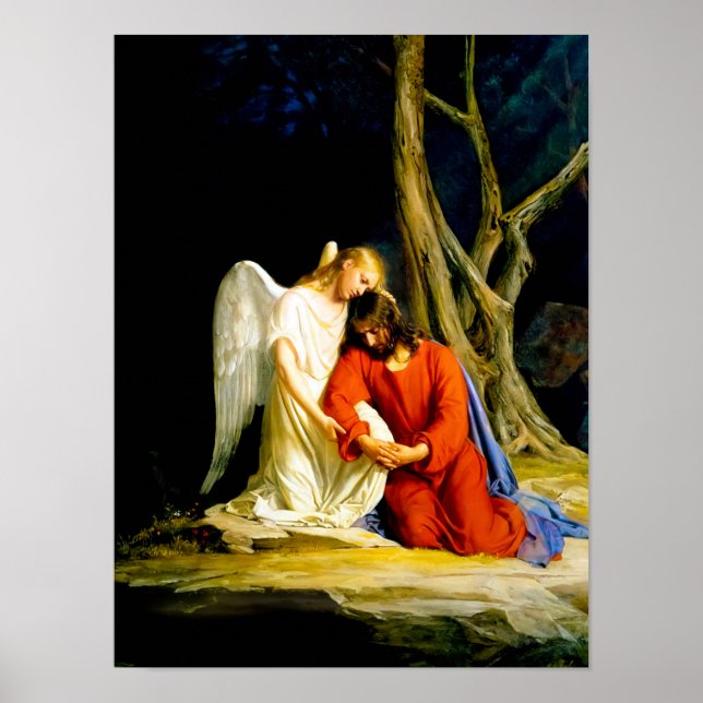 Gethsemane by Carl Bloch Poster (Front)
