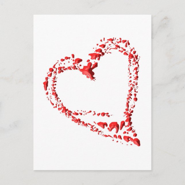 getropftes Herz Postcard (Front)