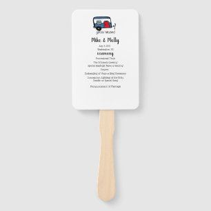 Gettin' Hitched Camper Hand Fan