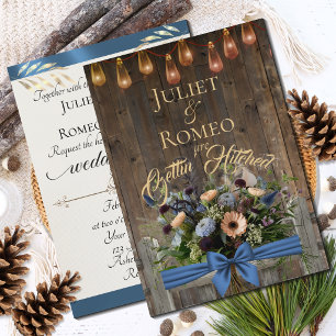 Gettin' Hitched Wildflowers & Ribbon - Blue