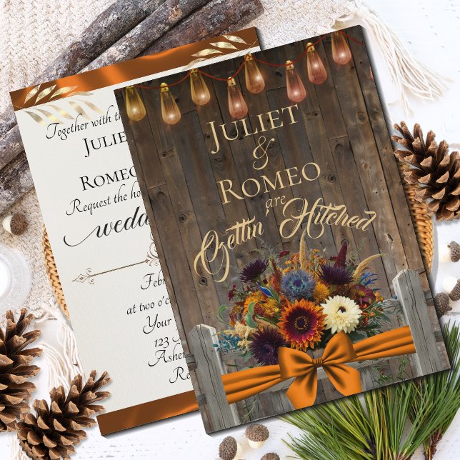 Gettin' Hitched Wildflowers & Ribbon - Copper (Creator Uploaded)