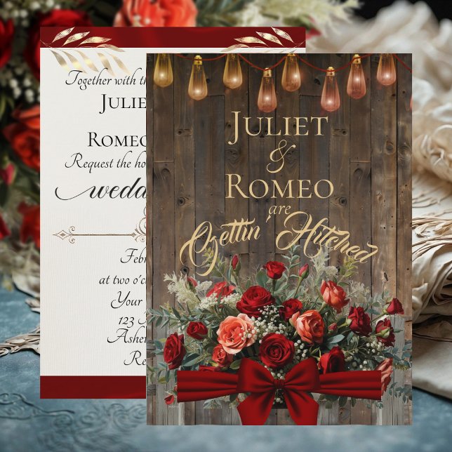 Gettin' Hitched Wildflowers & Ribbon - Red (Creator Uploaded)